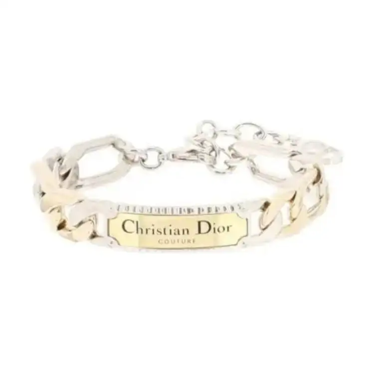 DIOR Brass Bracelets Men's Silver
