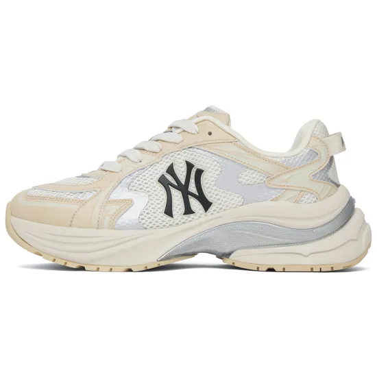 MLB Curve Runner Running Shoes Unisex Low-Top Beige Yellow