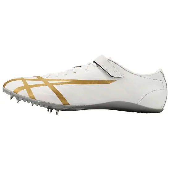 Asics Jetsprint Running Shoes Unisex Low-Top White Gold