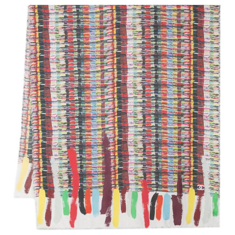Chanel 2010's abstract-print silk scarf