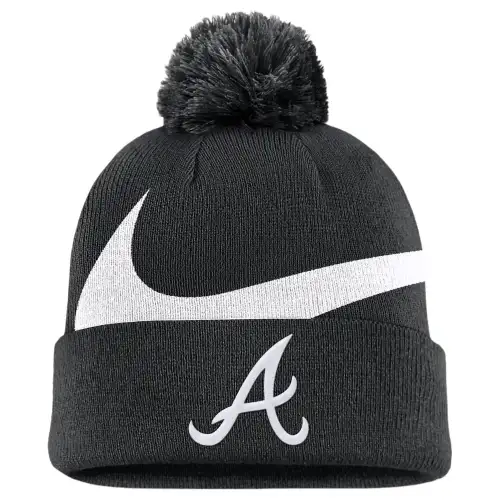 Nike Atlanta Braves Peak Men's Nike Mlb Cuffed Pom Beanie