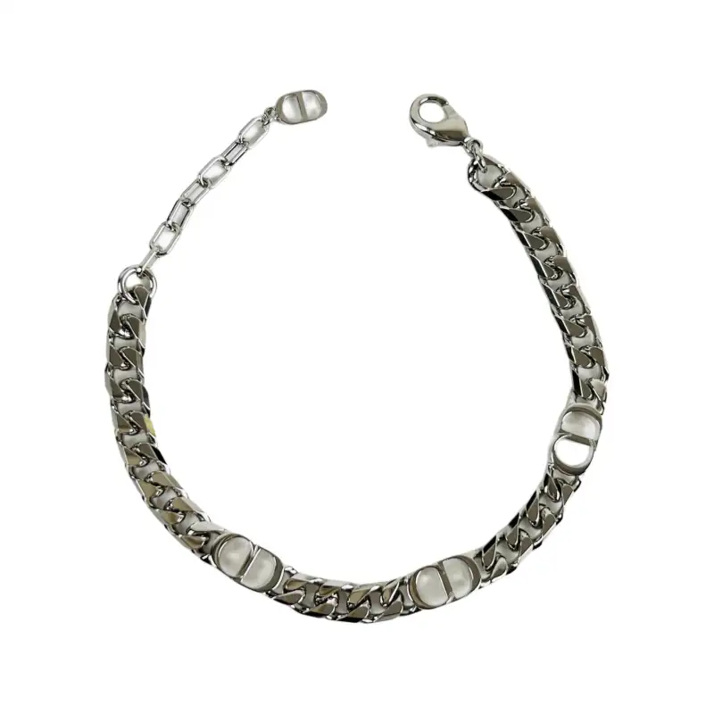 DIOR Brass Bracelets Men's Silver