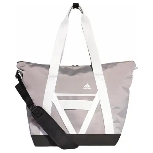 Adidas Polyester Tote Bag, Shopping Bag, Handbag, Shoulder Bag Women's Gray