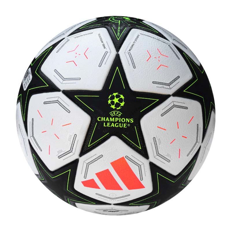 Adidas Size 45 Soccer Ball Pu Seamless Thermal bonding Unisex White/Black/Bright Yellow Fluorescent