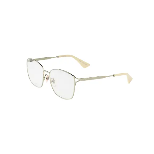 GUCCI Silver Square Prescription Glasses Women's
