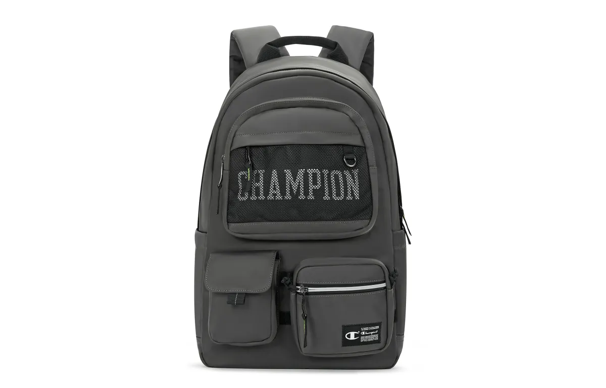 Champion Fabric Backpack Large Unisex Gray Camel