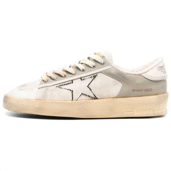 Golden Goose Stardan Skateboard Shoes Men Low-Top White