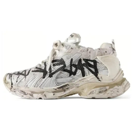 Balenciaga Runner Sneaker 'Graffiti - White Black'