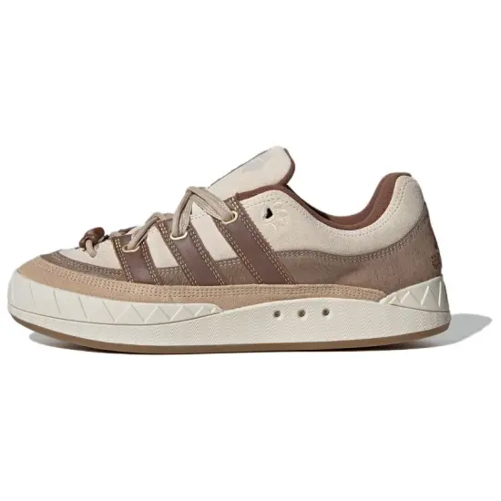Adidas Originals Adimatic Skateboard Shoes Unisex Low-Top Wonder White/Dark Brown/Magic Light Brown