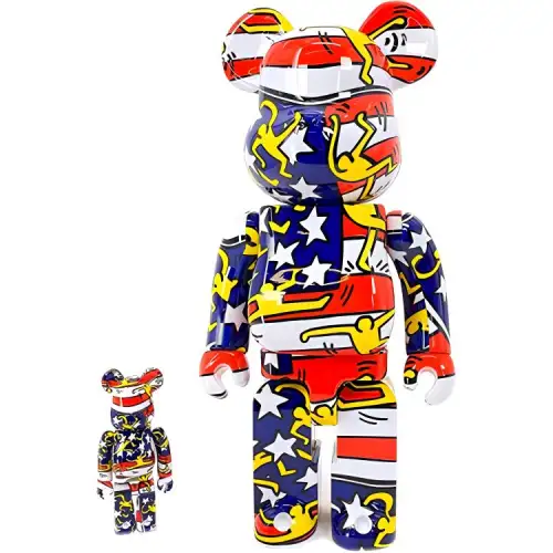 BE@RBRICK X Keith Haring Art Series DesignerCon Flag Trendy Doll 7cm/28cm/70cm