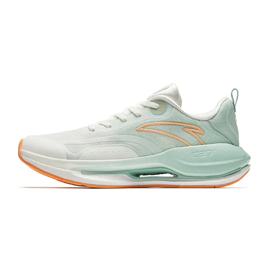 ANTA Running Collection Running Shoes Women's Low-Top Ivory White/Misty Green