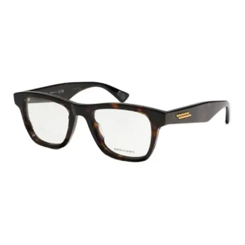 Bottega Veneta Acetate Square Eyeglass Frames Unisex Havana