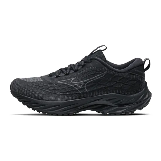Mizuno Wave Inspire 20 Anti Slip Wear Resistant Low Top Running Shoes Men's Black Gray Color