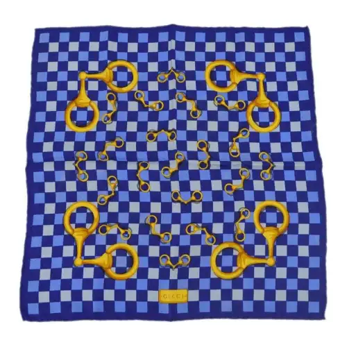 GUCCI Pre-Owned 1990-2000s Horsebit-print Silk Scarf