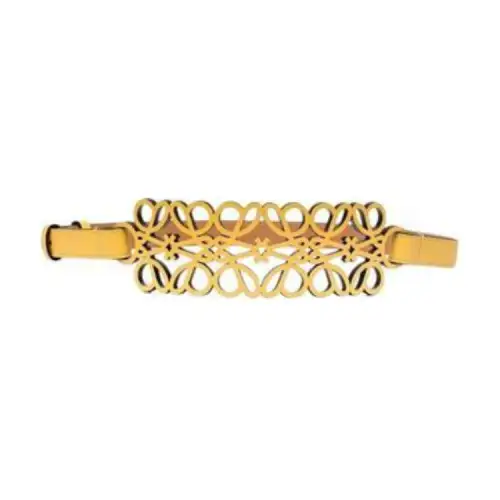 LOEWE Pattern Design, Pin Buckle Leather Belts Women's Yellow