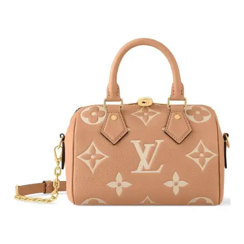 LOUIS VUITTON Speedy Cow Leather Pillow Bag, Crossbody Bag, One Shoulder Handbag Women's Brown