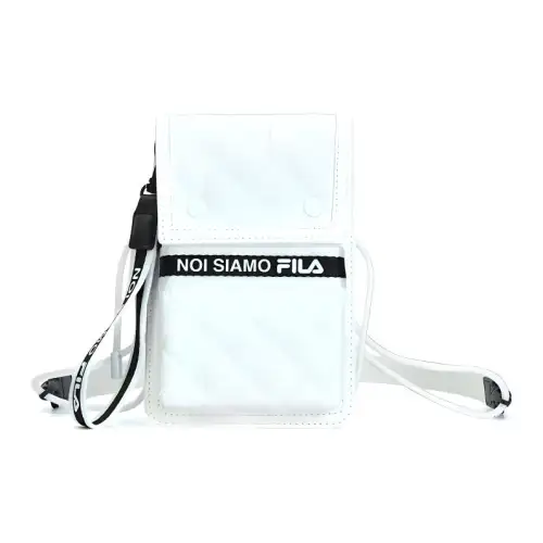 FILA FUSION Pu Crossbody Bag With Cell Phone Pouch Regular Unisex Standard White