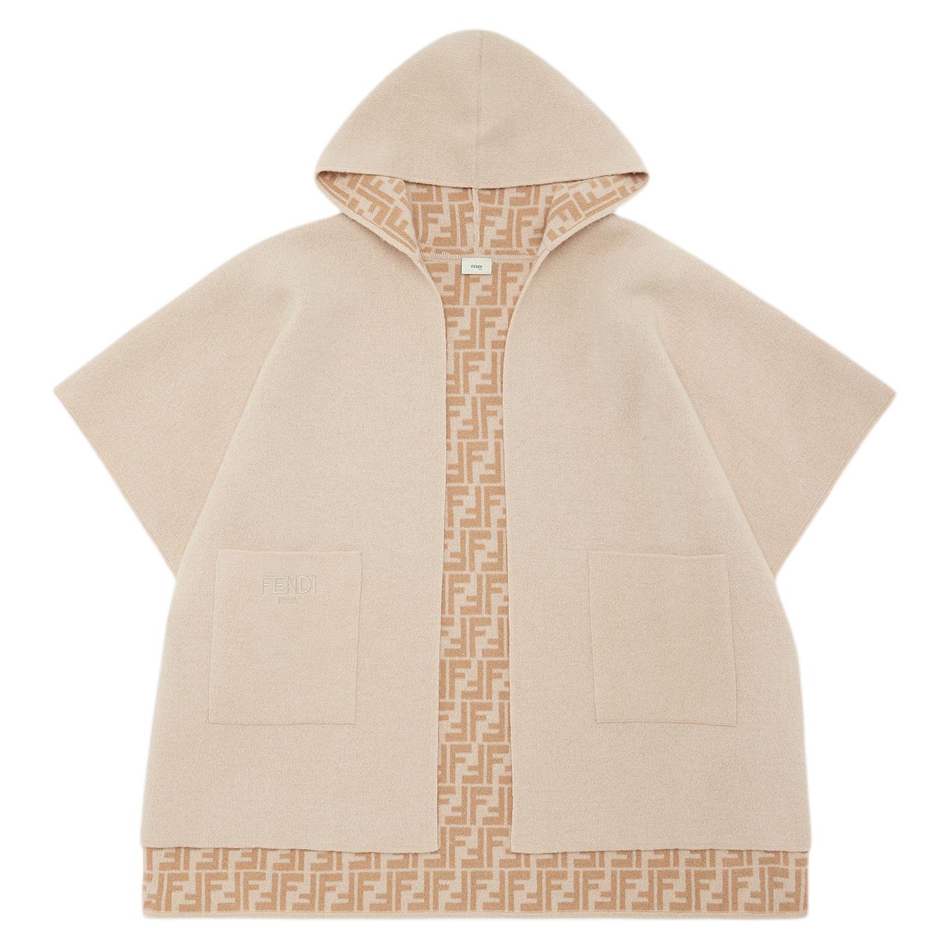 Детский палантин Fendi Poncho (бежевый)