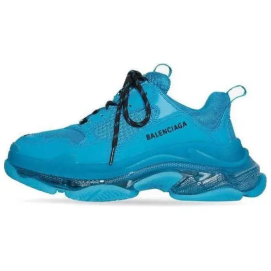 Balenciaga Triple S Clear Sole Teal Blue
