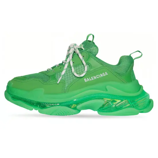 Balenciaga Triple S Clear Sole Bright Green