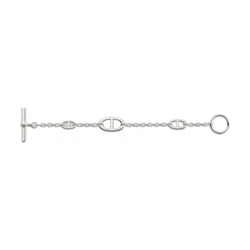 HERMES 925 Sterling Silver Bracelets Women's Silver