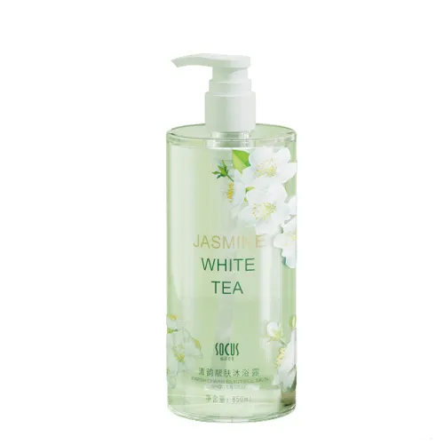 Marine white tea with jasmine, perfume strongly flavoured, moisturizing nutritious shower gel, long-term effect, deep cleansing, oil sheen control, 850 ml