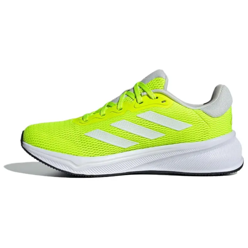 Adidas Slip Resistant Abrasion Resistant Low top Long Distance Running Shoes Men's Yellow White