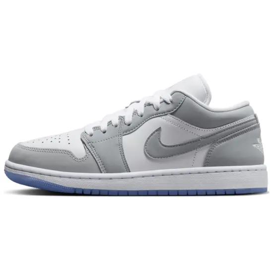 Air Jordan 1 Vintage Basketball Shoes Women's Low-Top White Gray