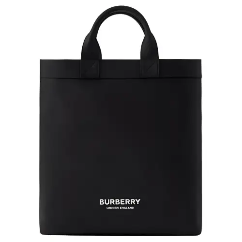 Burberry Artie Leather Tote Bag, Shopping Bag, Handbag Men's Black