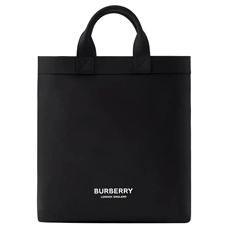 Burberry Artie Leather Tote Bag, Shopping Bag, Handbag Men's Black