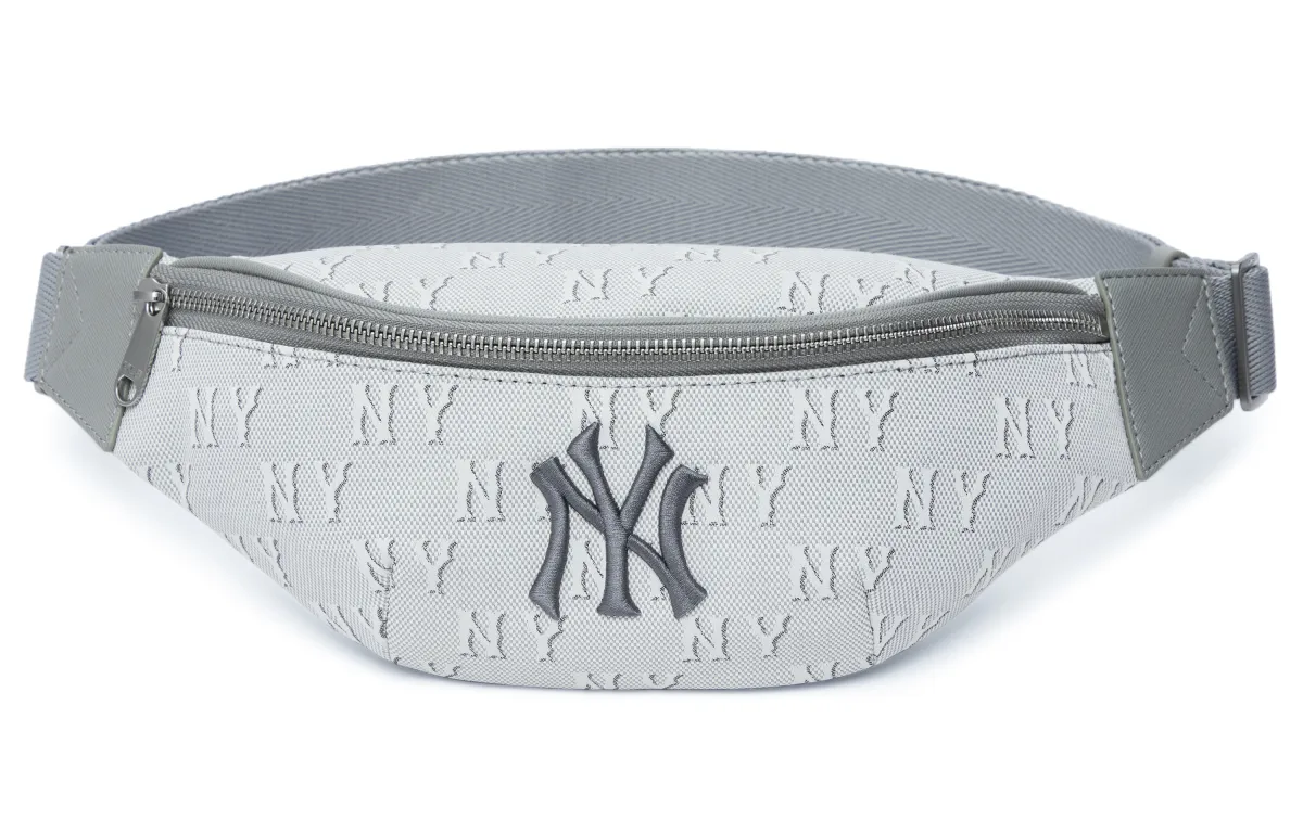 MLB Polyester One Shoulder Crossbody Fanny Pack Regular Unisex Gray