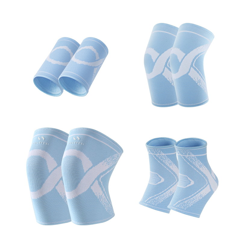 NAILEKESI non-sweat-resistant durable protective gear set for sports and breathable children's knee anti-fall meniscus protective sleeve