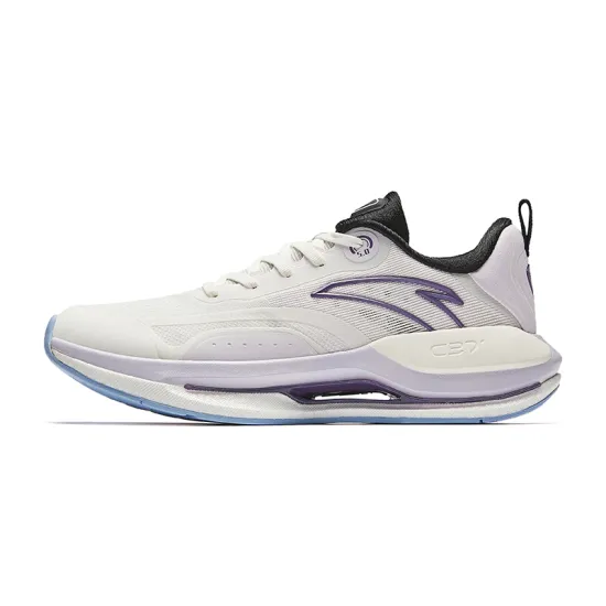 ANTA Running Collection Running Shoes Women's Low-Top Ivory White/Misty Purple