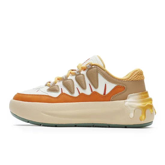 FILA CARROT 2 Skateboard Shoes Women's Low-Top White Orange