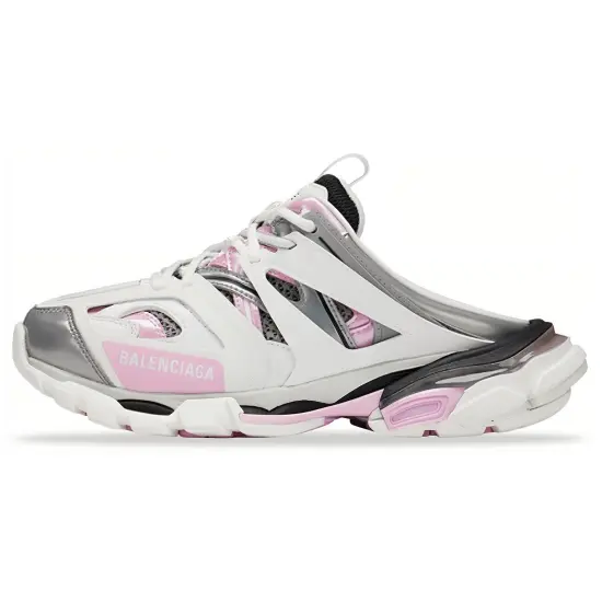 Balenciaga Track Mule White Pink Women's