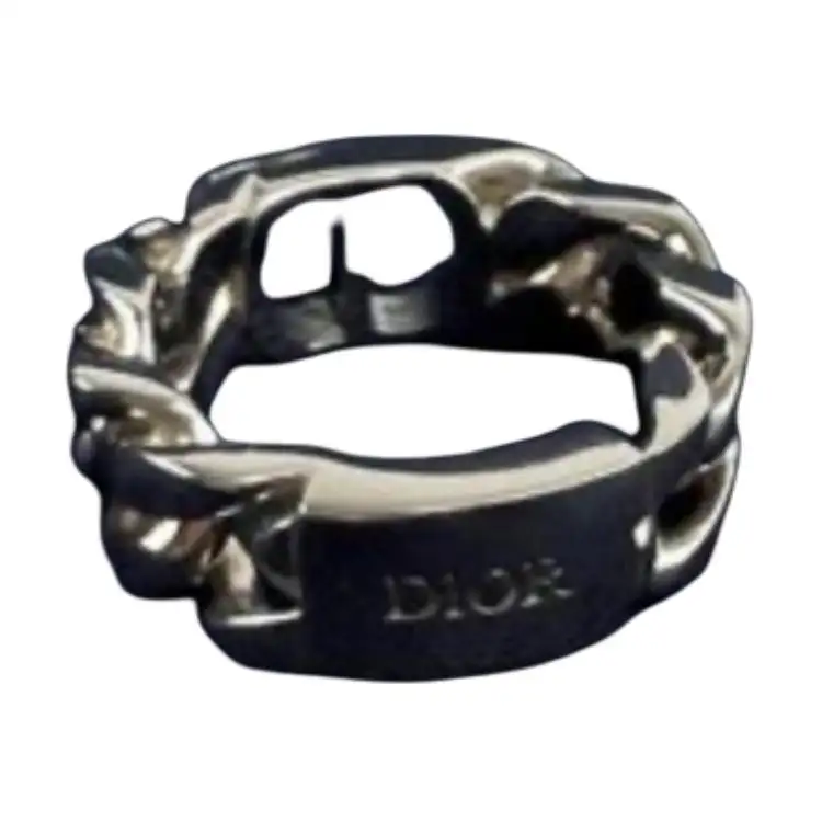 DIOR Sterling Silver Rings Men's Silver