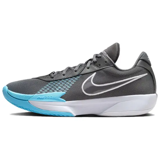 Nike Air Zoom G.T. Cut Academy Basketball Shoes Men Low-Top Gray Blue