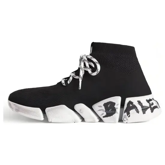 Balenciaga Speed 2.0 Lace-Up Sneaker 'Graffiti - Black'