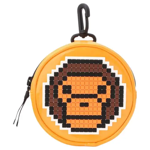 A BATHING APE Synthetic Leather Bag Charm Bag Accessory Women's Yellow
