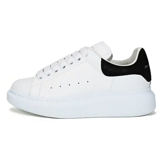 Alexander McQueen Oversized Sneaker 'White Black Suede' Women's