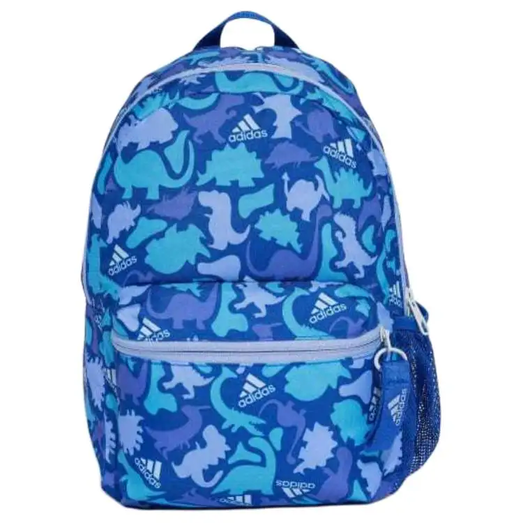 Adidas Fashion Trend Polyester Backpack Unisex Royal Blue & Multicolor