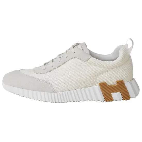 HERMES Bouncing Casual Shoes Women's Low-Top White