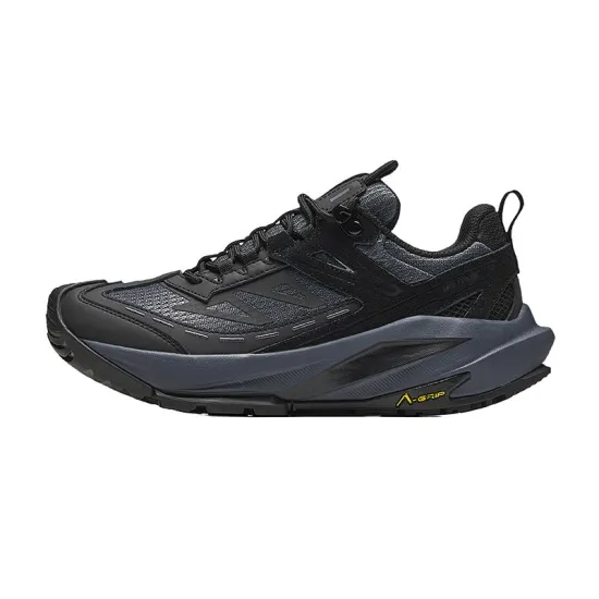 ANTA Running Shoes Women's Low-Top Crystal Mineral Gray/Basic Black
