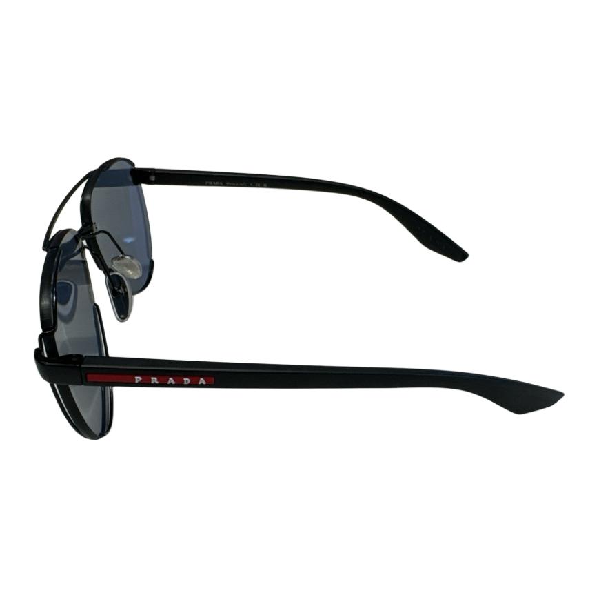Женские солнцезащитные очки Prada Aviator (черные) — фото 5