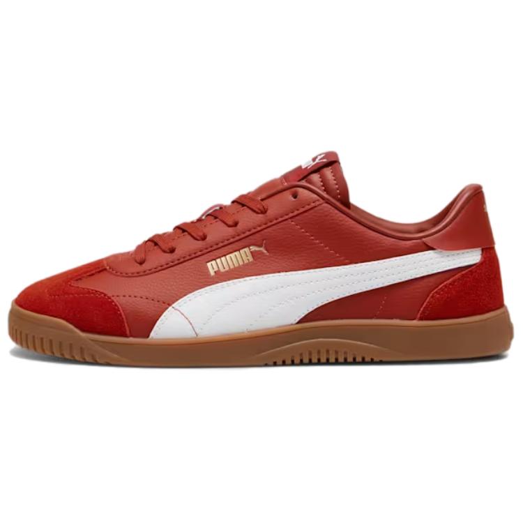 PUMA Club 5v5 Soft And Comfortable Abrasion Resistant Abrasion Resistant Low top German Army Trainers Unisex Red