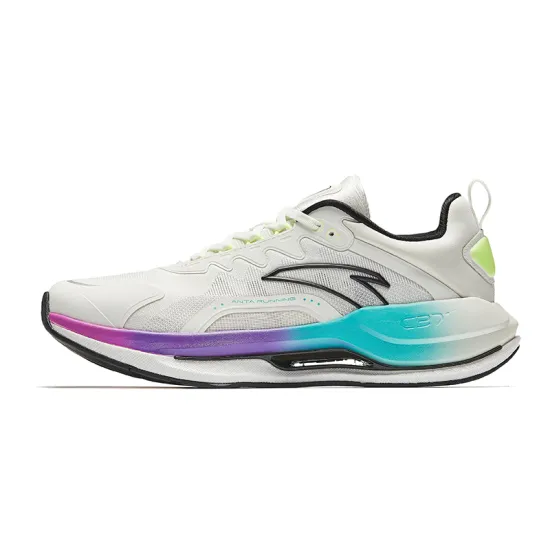 ANTA Running Collection Running Shoes Men Low-Top Ivory White Black