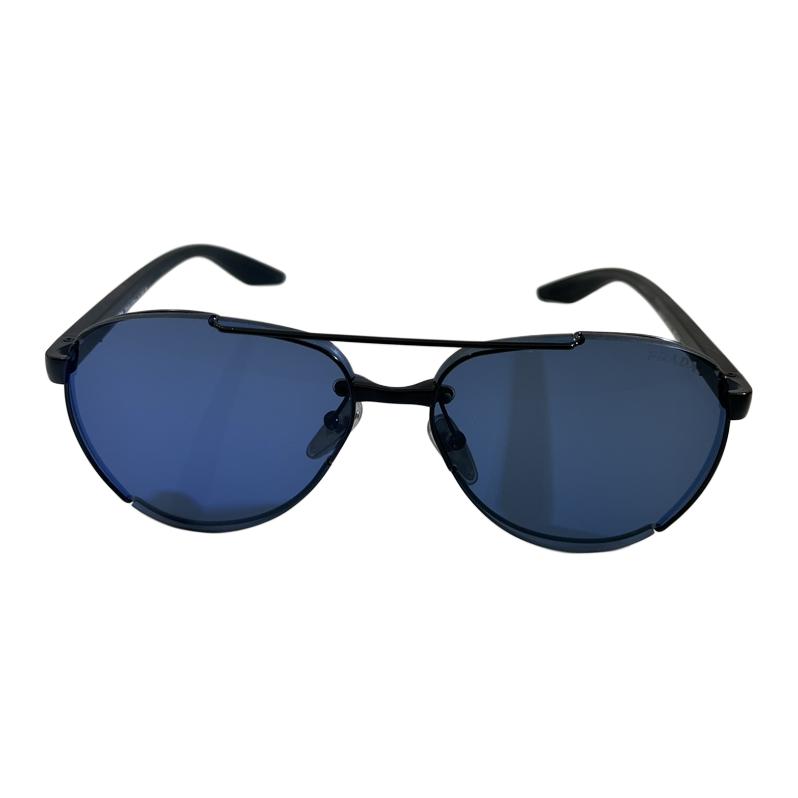 Женские солнцезащитные очки Prada Aviator (черные) — фото 3