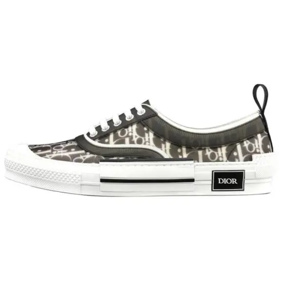 DIOR B23 Low Black Oblique Canvas