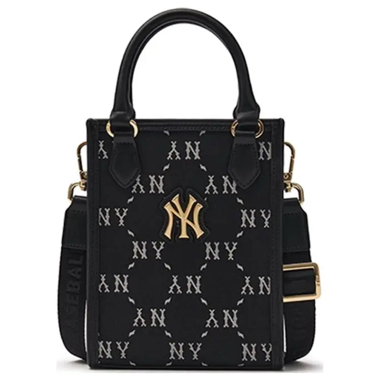 MLB Polyester Shoulder Bag, Crossbody Bag, Handbag Regular Unisex Black