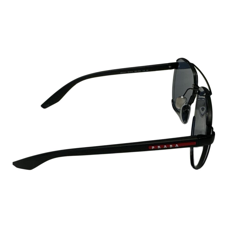 Женские солнцезащитные очки Prada Aviator (черные) — фото 6